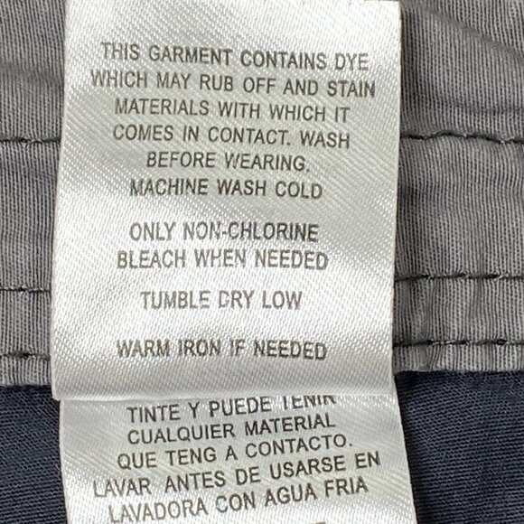 Unionbay Cargo Shorts Mens size 36 Cotton Relaxed Bermuda Pockets Gray - Picture 7 of 8